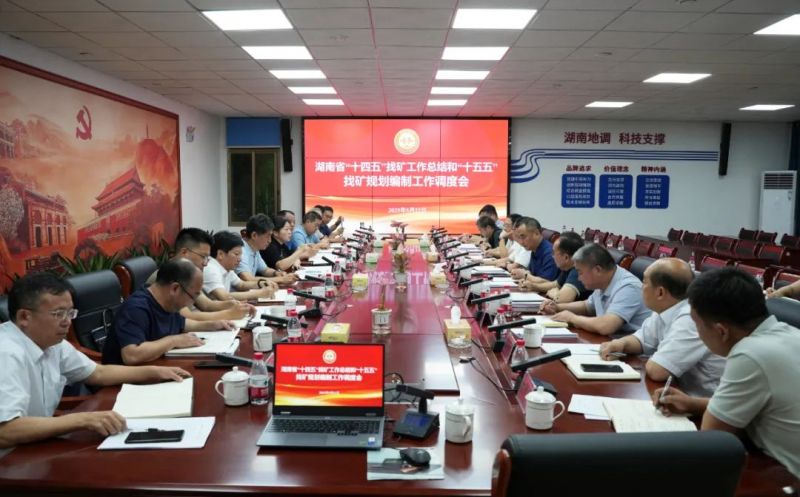 省尊龙官方网站院调度湖南省“十四五”找矿总结及“十五五”规划编制工作
